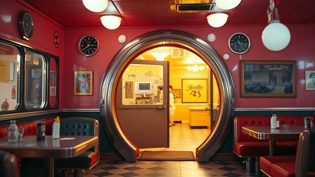 A vintage diner